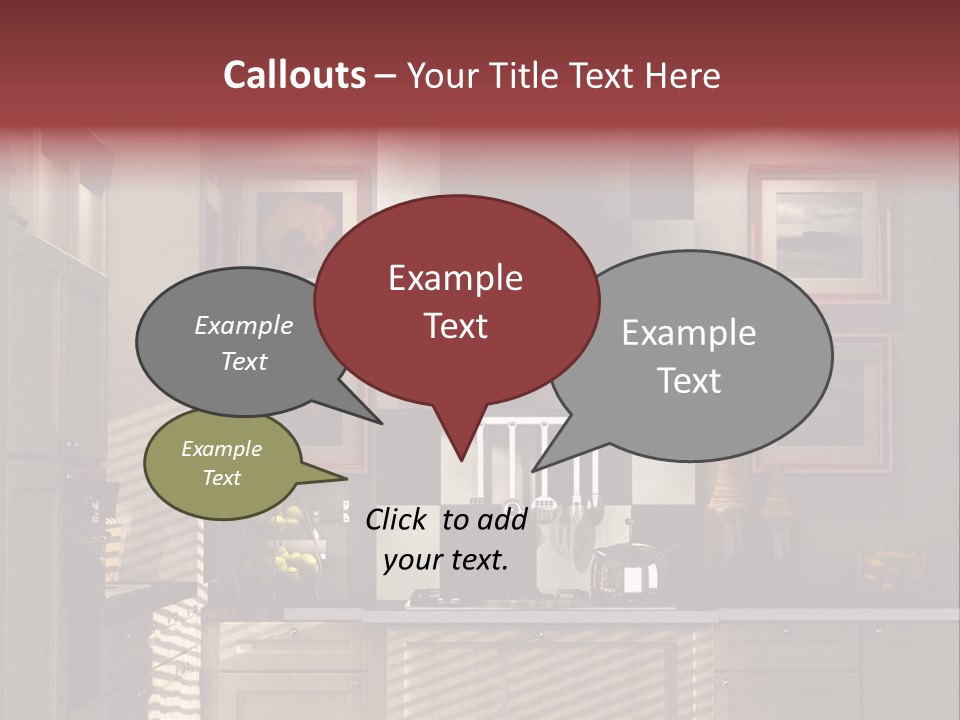 Simple Kitchen Interior Design PowerPoint Template