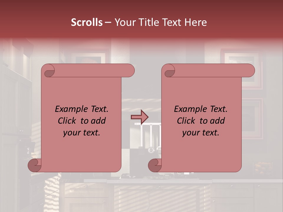 Simple Kitchen Interior Design PowerPoint Template