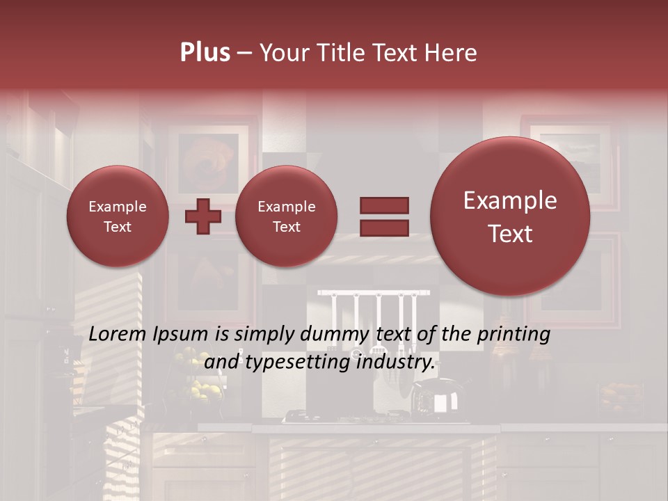 Simple Kitchen Interior Design PowerPoint Template