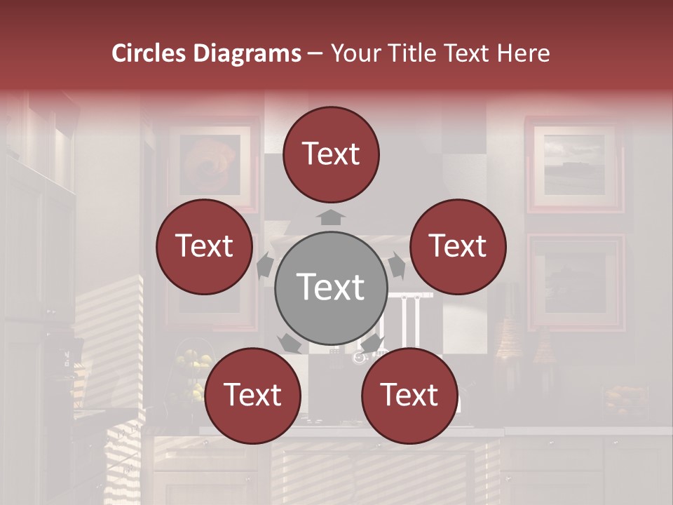 Simple Kitchen Interior Design PowerPoint Template