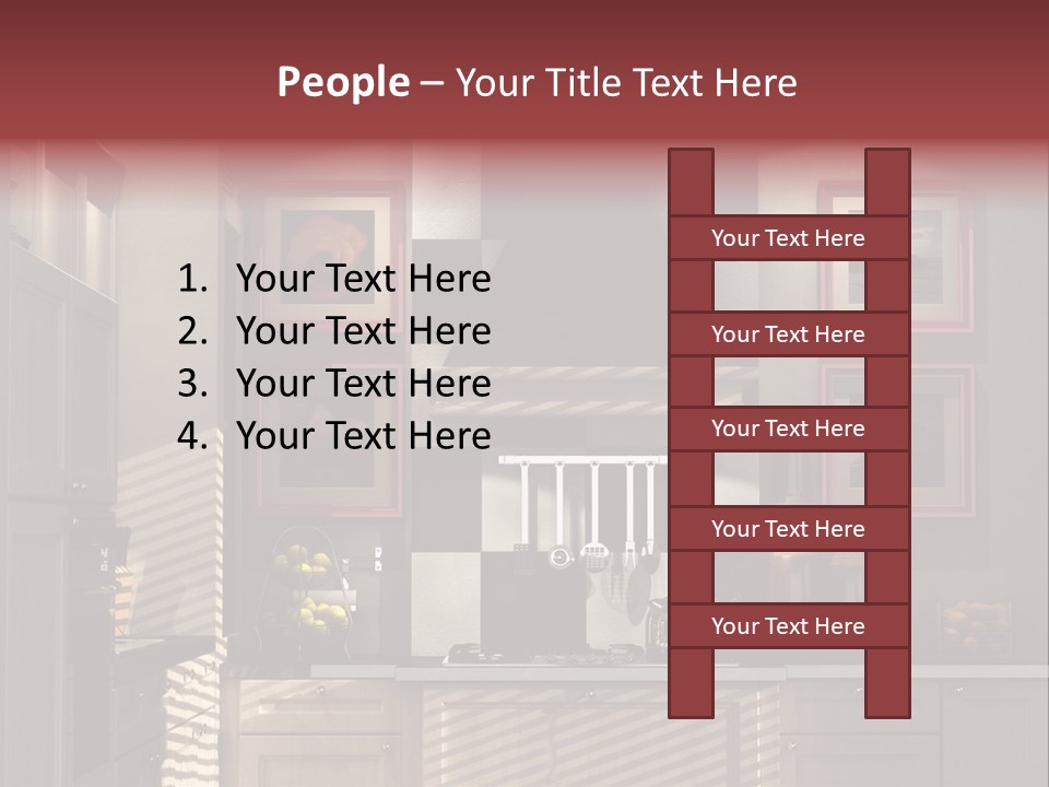 Simple Kitchen Interior Design PowerPoint Template