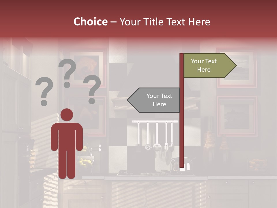 Simple Kitchen Interior Design PowerPoint Template