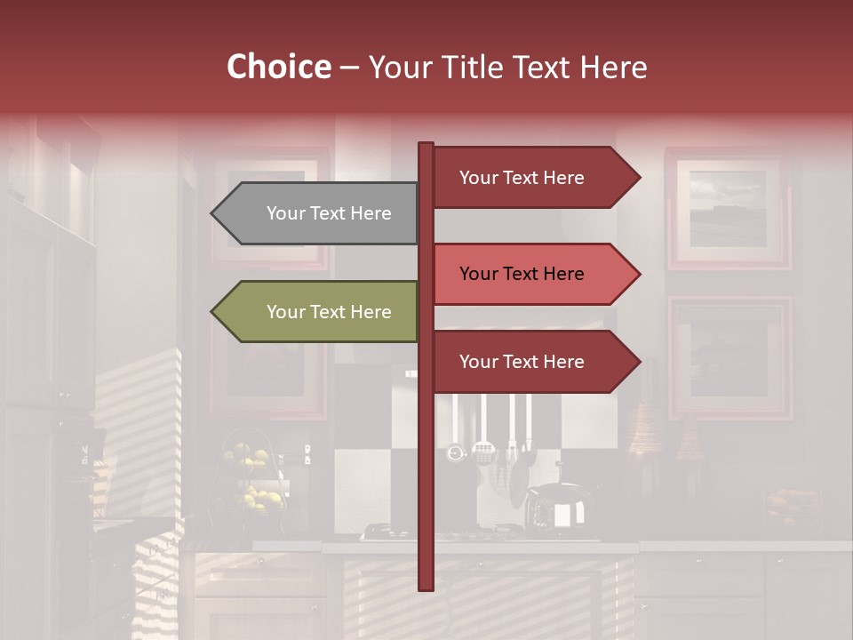 Simple Kitchen Interior Design PowerPoint Template