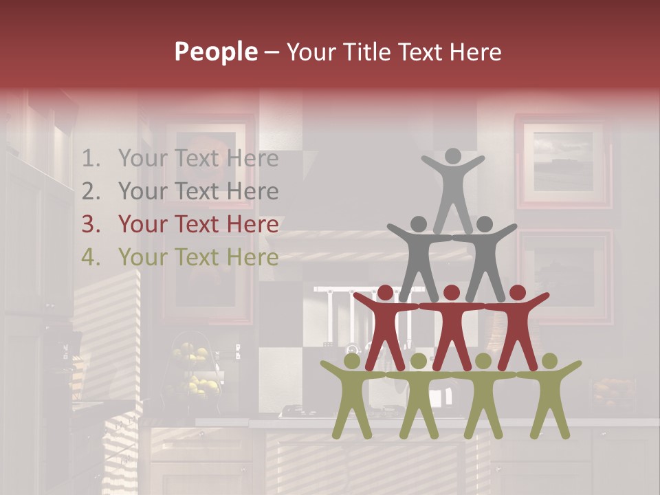 Simple Kitchen Interior Design PowerPoint Template