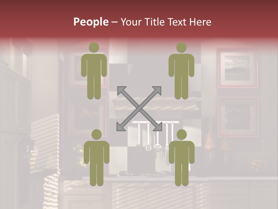 Simple Kitchen Interior Design PowerPoint Template