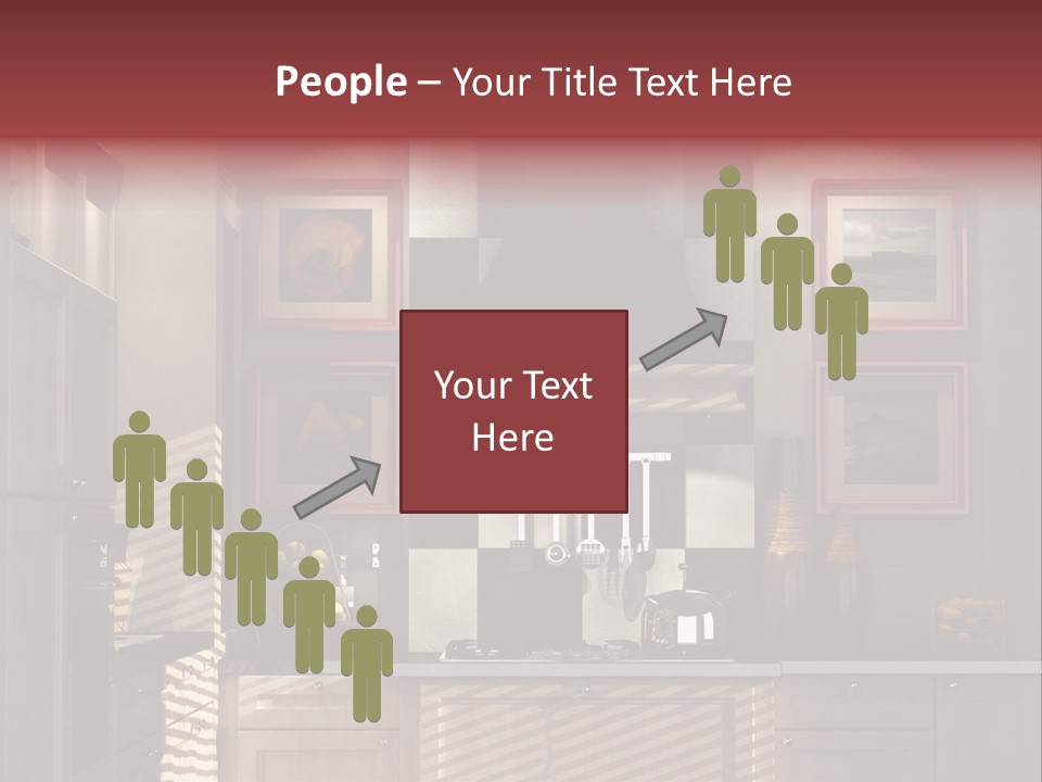 Simple Kitchen Interior Design PowerPoint Template