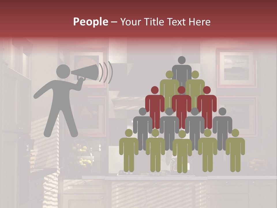 Simple Kitchen Interior Design PowerPoint Template