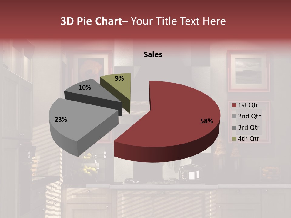 Simple Kitchen Interior Design PowerPoint Template