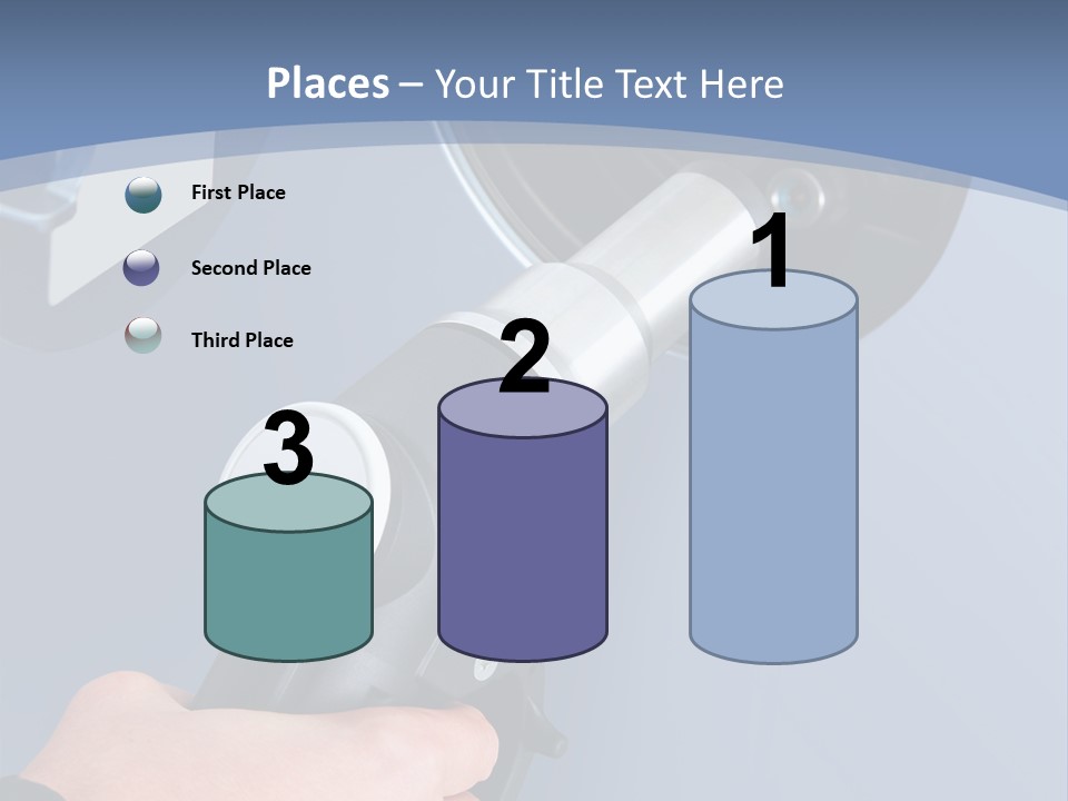 Putting Gas Into A Car PowerPoint Template
