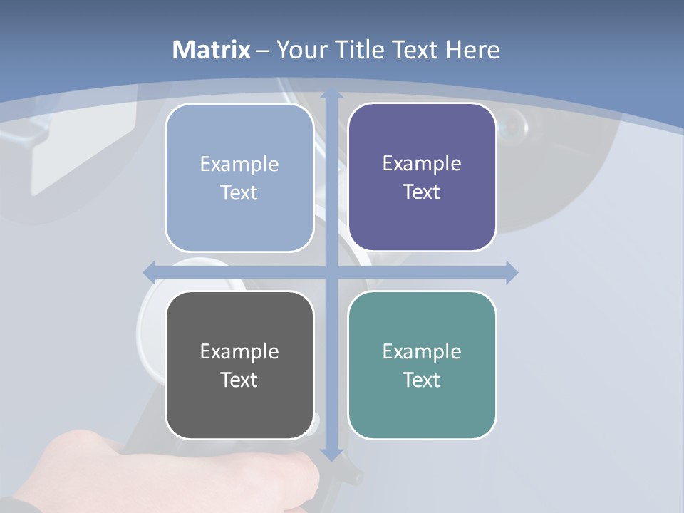 Putting Gas Into A Car PowerPoint Template