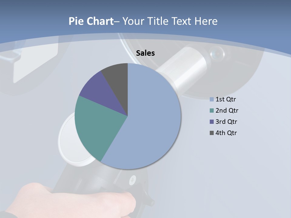 Putting Gas Into A Car PowerPoint Template