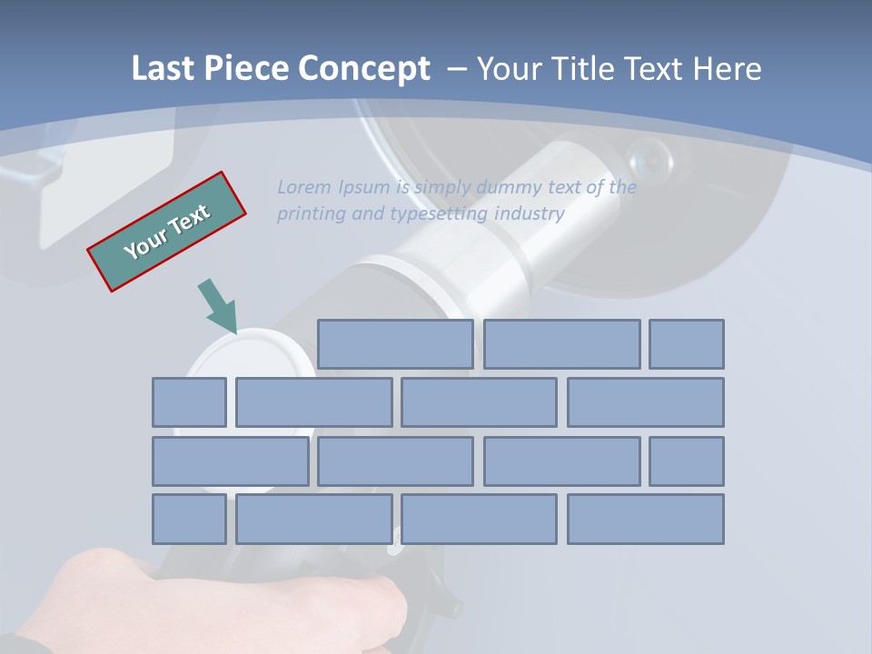 Putting Gas Into A Car PowerPoint Template