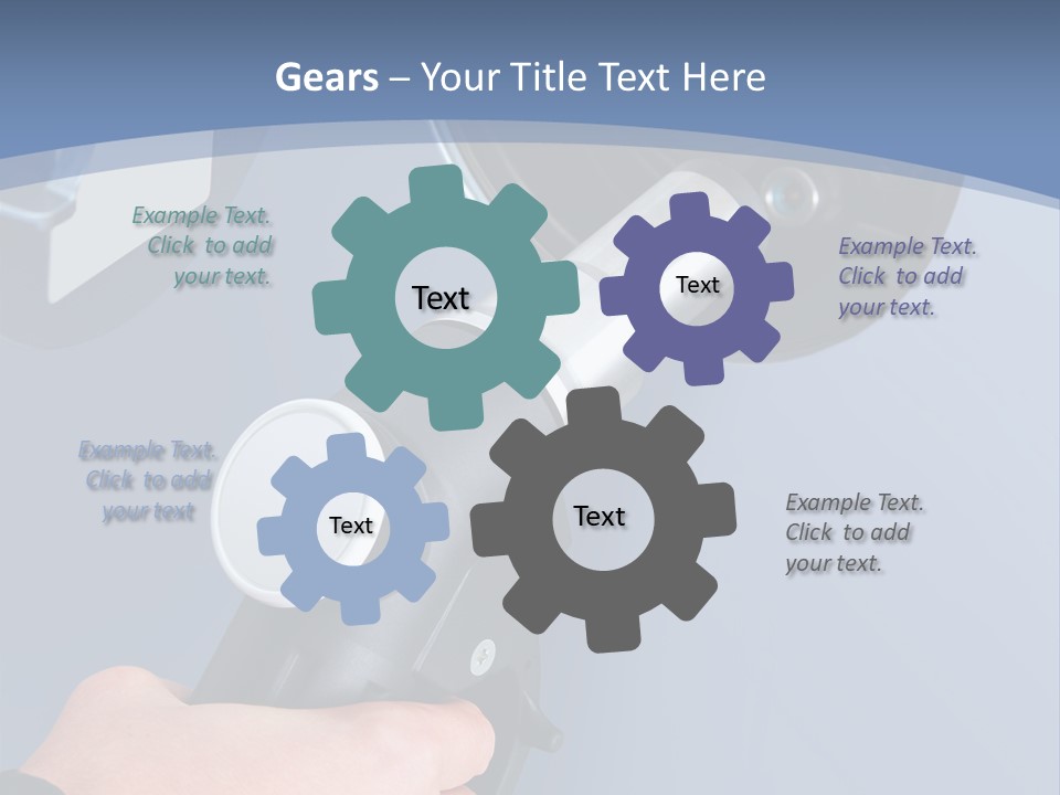 Putting Gas Into A Car PowerPoint Template