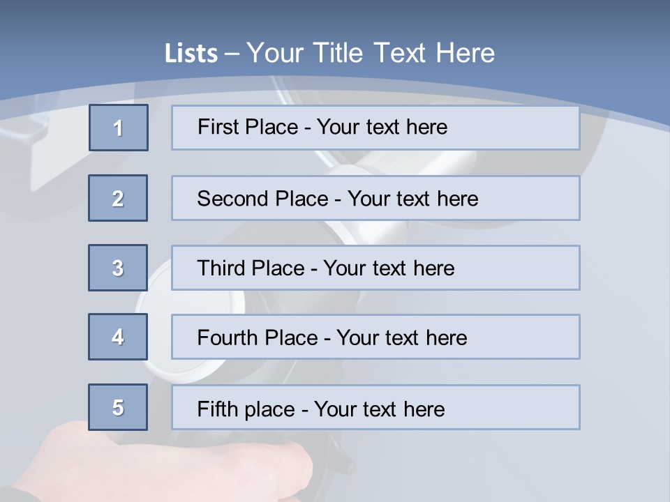 Putting Gas Into A Car PowerPoint Template