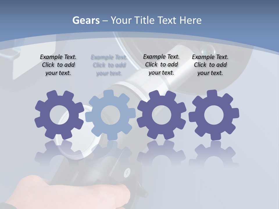 Putting Gas Into A Car PowerPoint Template