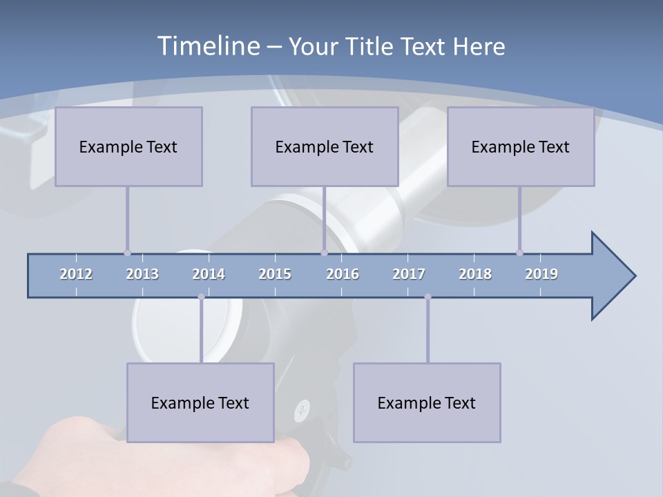 Putting Gas Into A Car PowerPoint Template