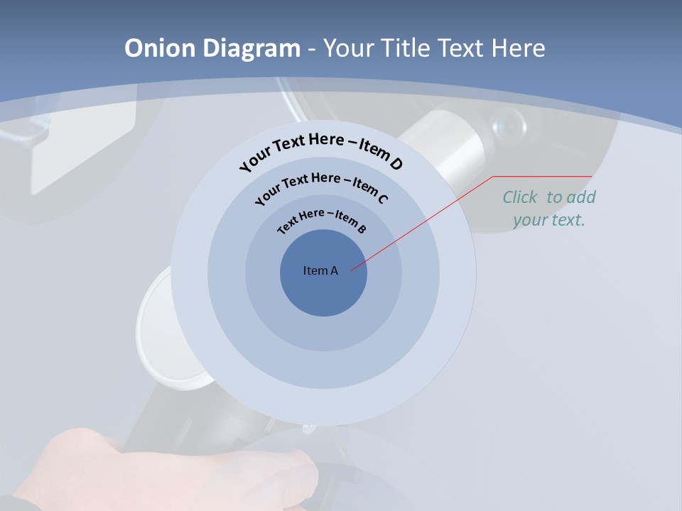 Putting Gas Into A Car PowerPoint Template