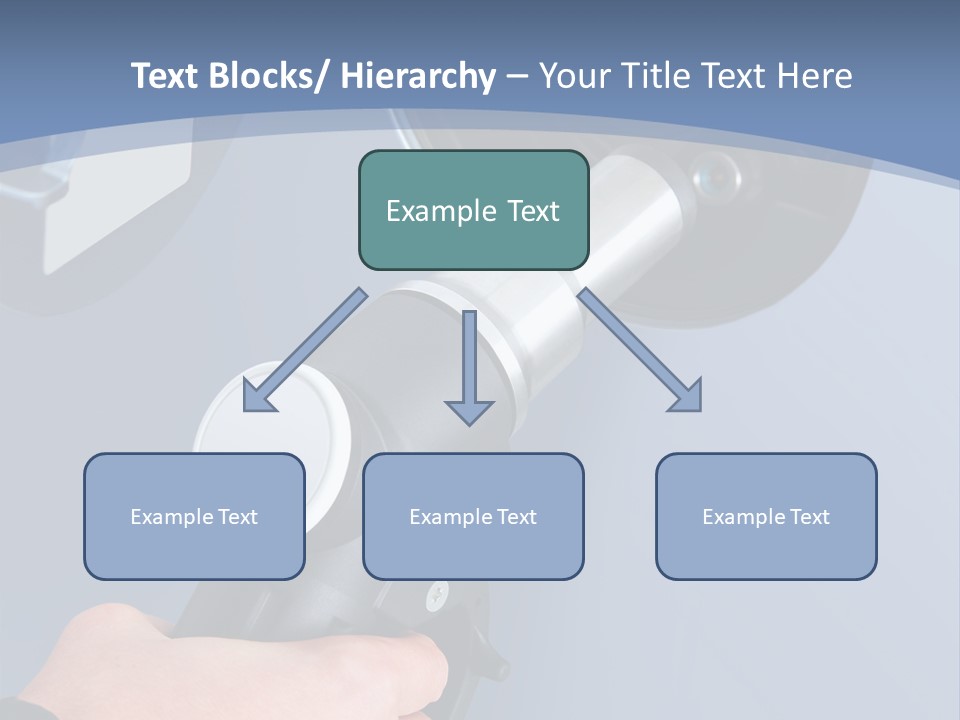 Putting Gas Into A Car PowerPoint Template