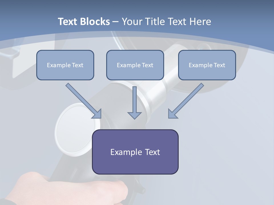 Putting Gas Into A Car PowerPoint Template