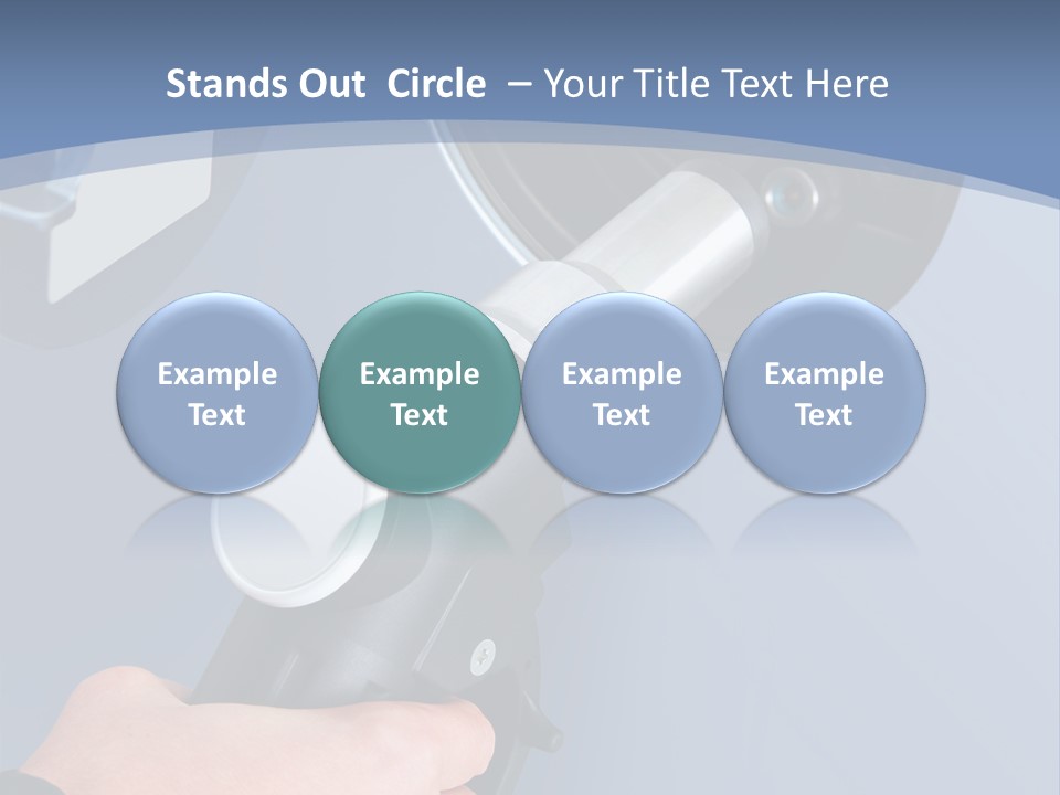 Putting Gas Into A Car PowerPoint Template