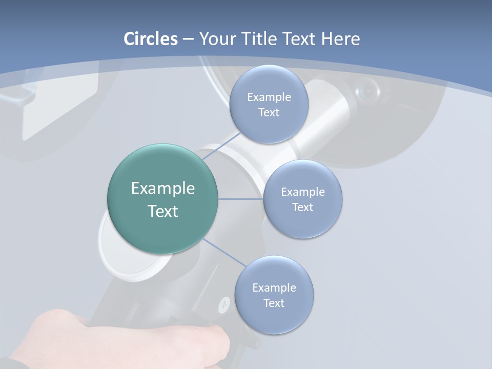 Putting Gas Into A Car PowerPoint Template