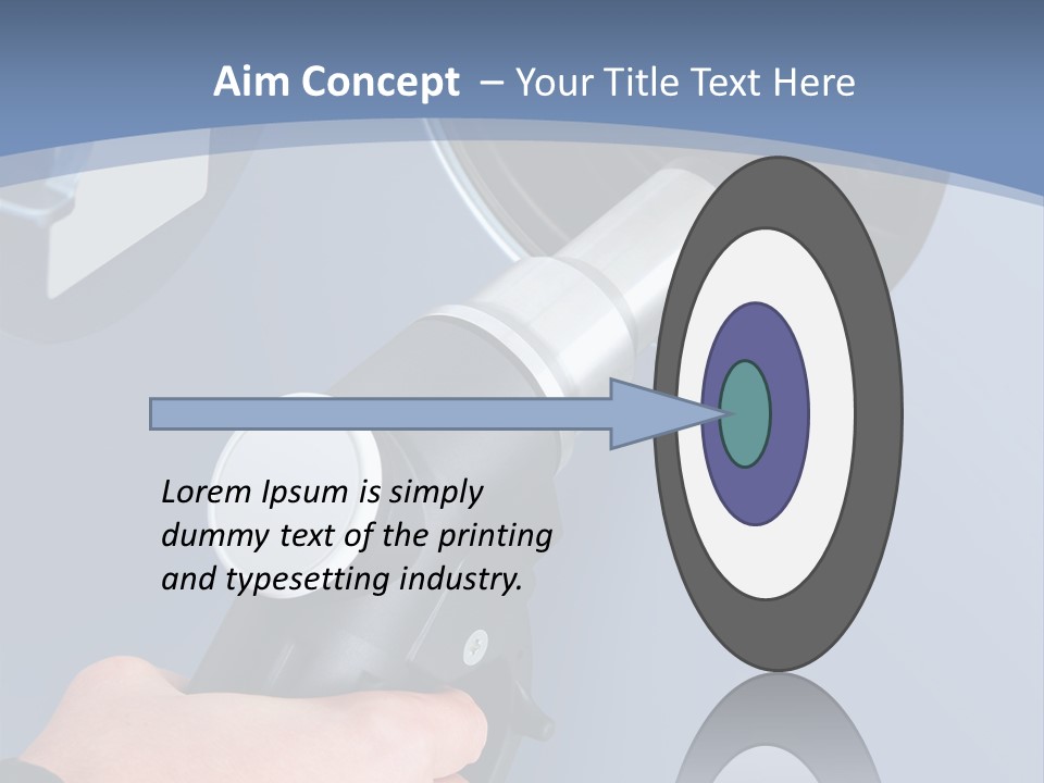 Putting Gas Into A Car PowerPoint Template