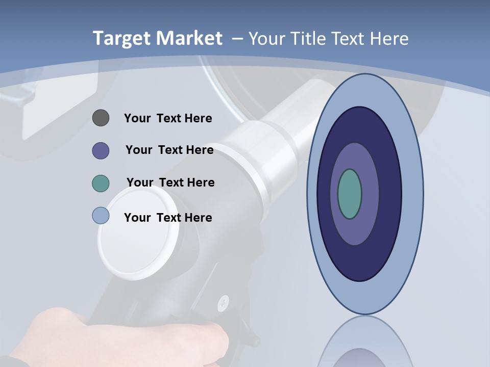 Putting Gas Into A Car PowerPoint Template