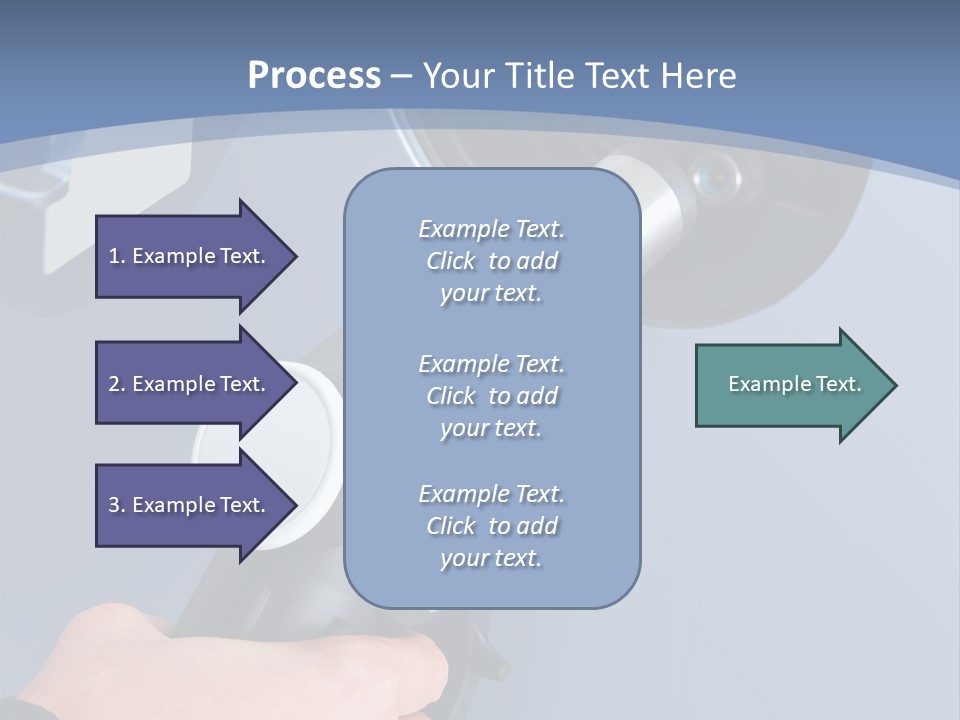 Putting Gas Into A Car PowerPoint Template