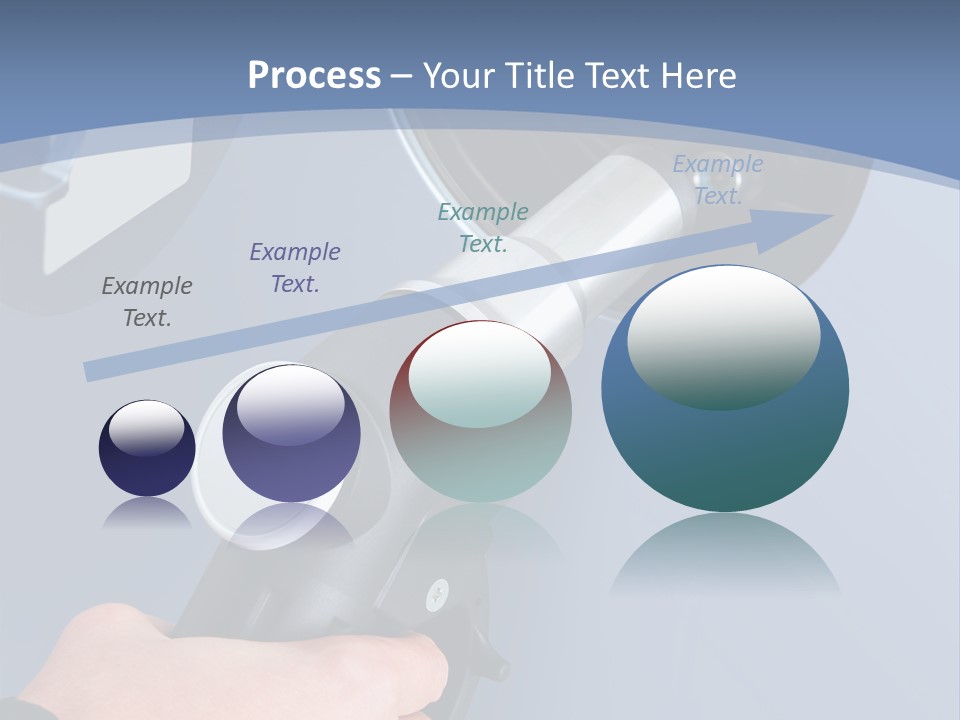 Putting Gas Into A Car PowerPoint Template
