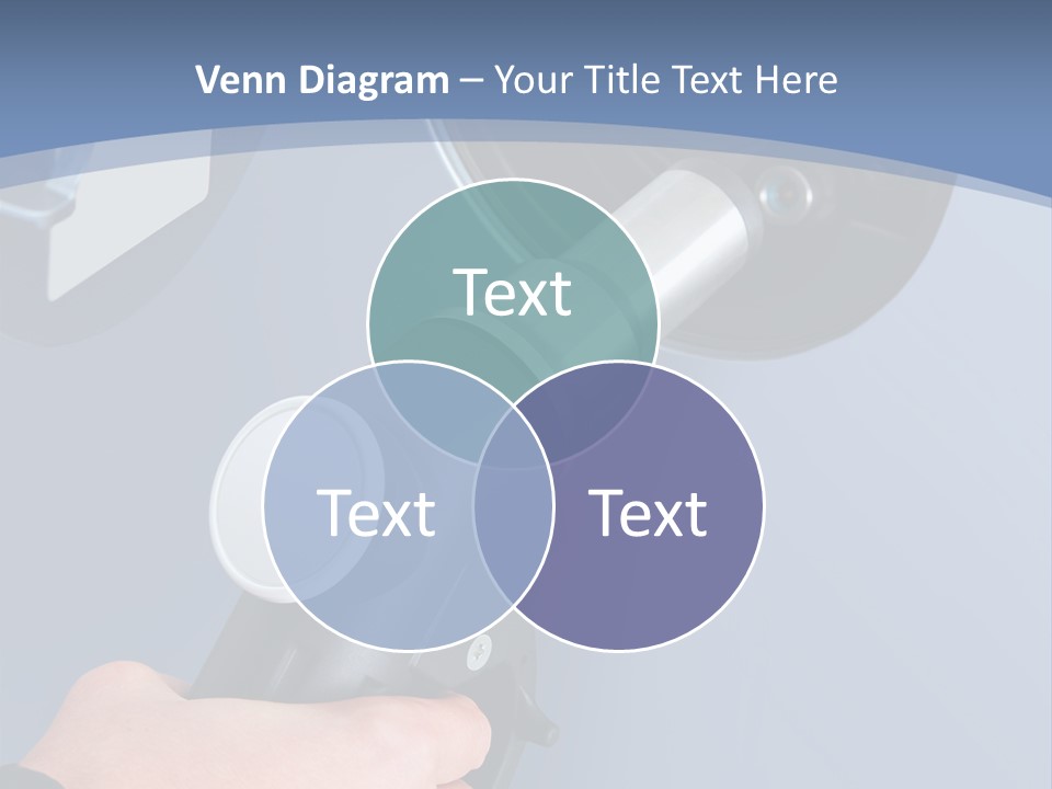 Putting Gas Into A Car PowerPoint Template