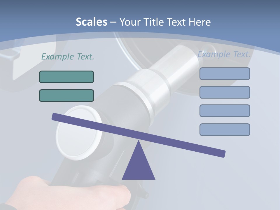 Putting Gas Into A Car PowerPoint Template