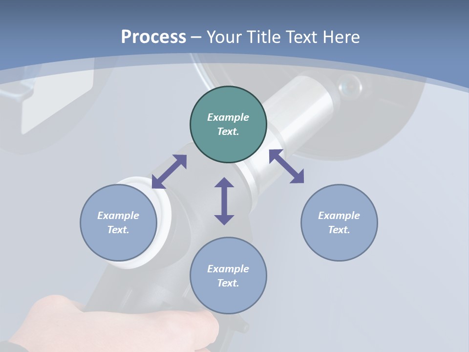 Putting Gas Into A Car PowerPoint Template