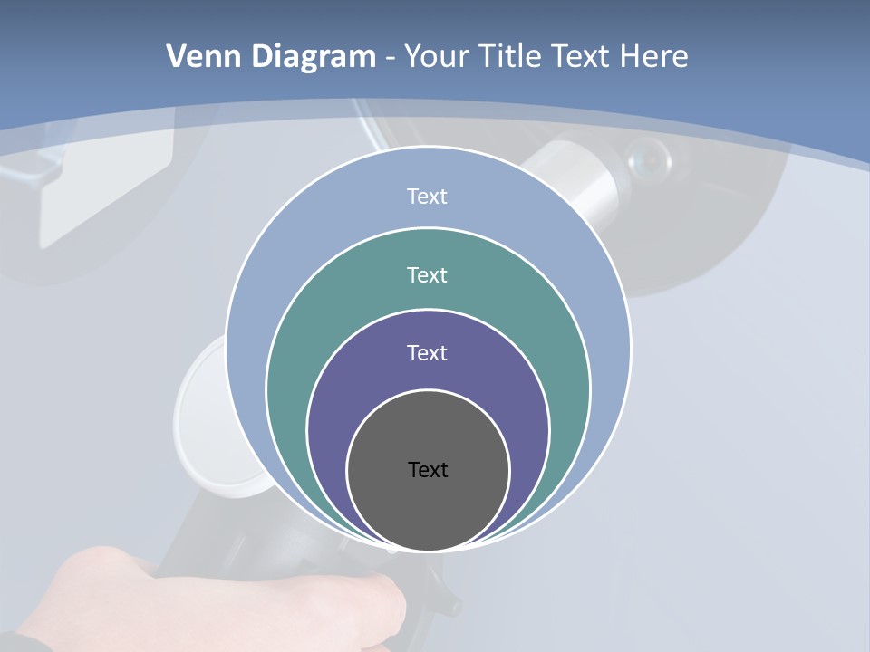 Putting Gas Into A Car PowerPoint Template
