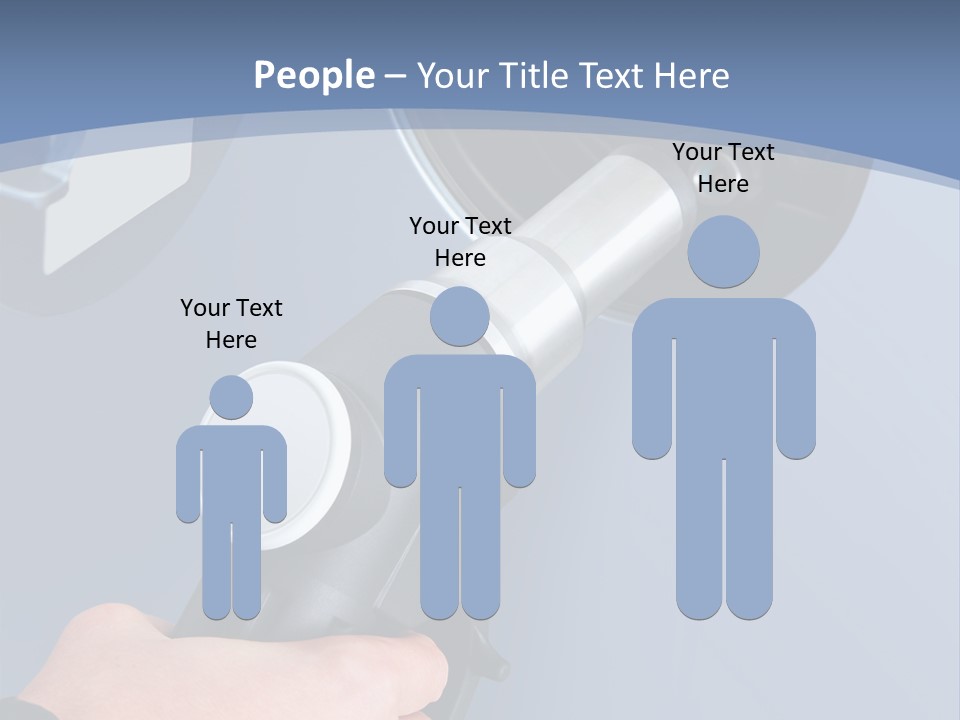 Putting Gas Into A Car PowerPoint Template