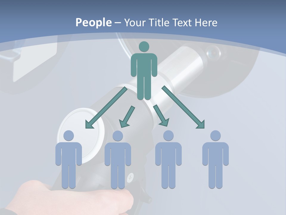 Putting Gas Into A Car PowerPoint Template