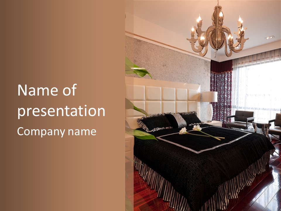 Expensive Bedroom PowerPoint Template