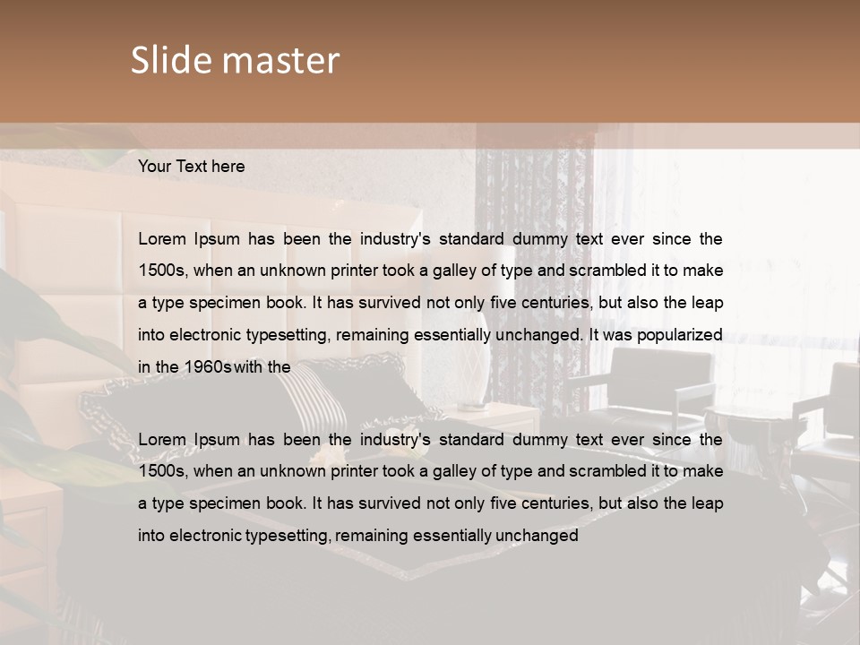 Expensive Bedroom PowerPoint Template