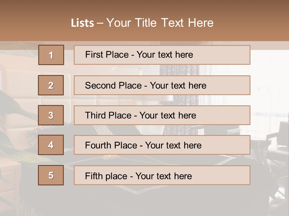 Expensive Bedroom PowerPoint Template