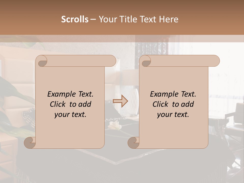 Expensive Bedroom PowerPoint Template
