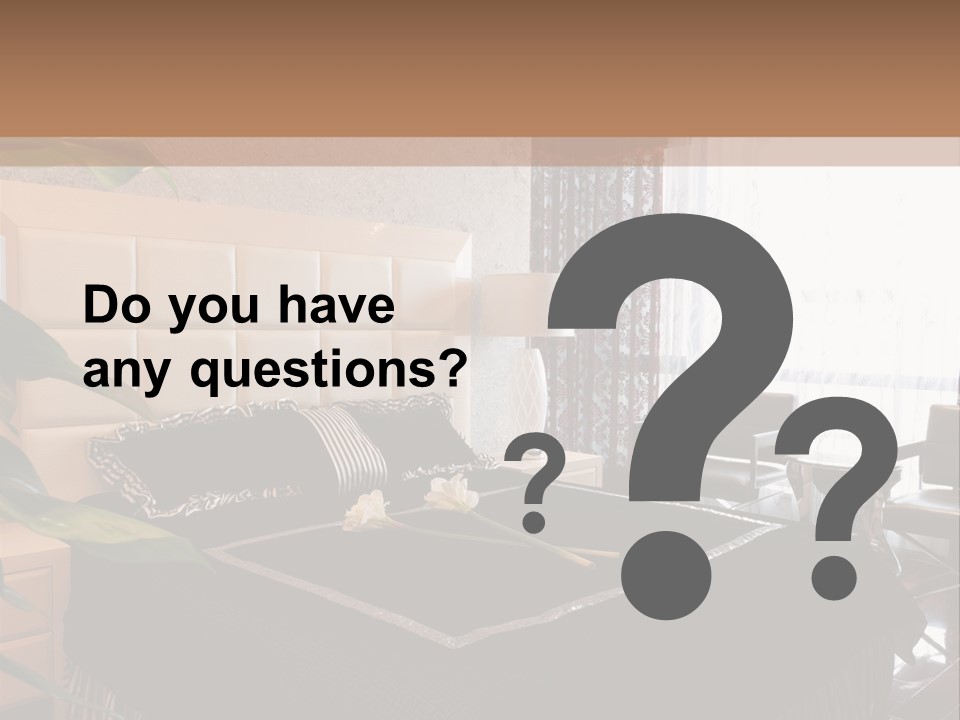 Expensive Bedroom PowerPoint Template