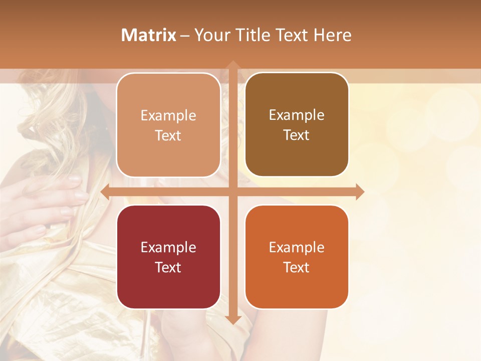 Woman Champagne PowerPoint Template