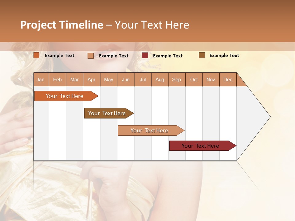 Woman Champagne PowerPoint Template