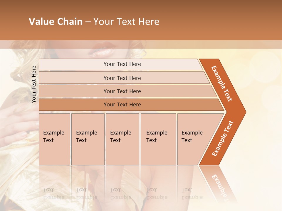 Woman Champagne PowerPoint Template