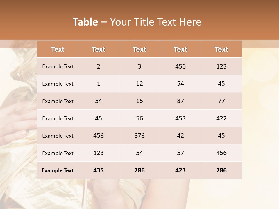 Woman Champagne PowerPoint Template