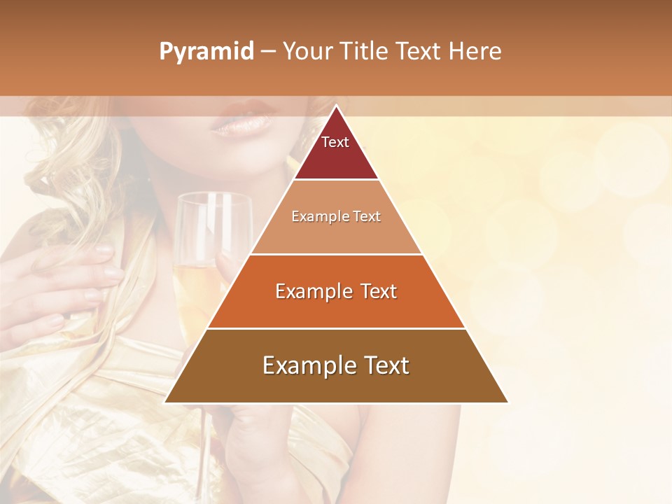 Woman Champagne PowerPoint Template