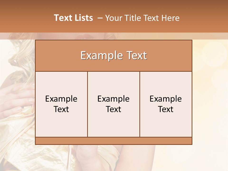 Woman Champagne PowerPoint Template