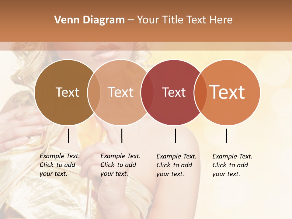 Woman Champagne PowerPoint Template