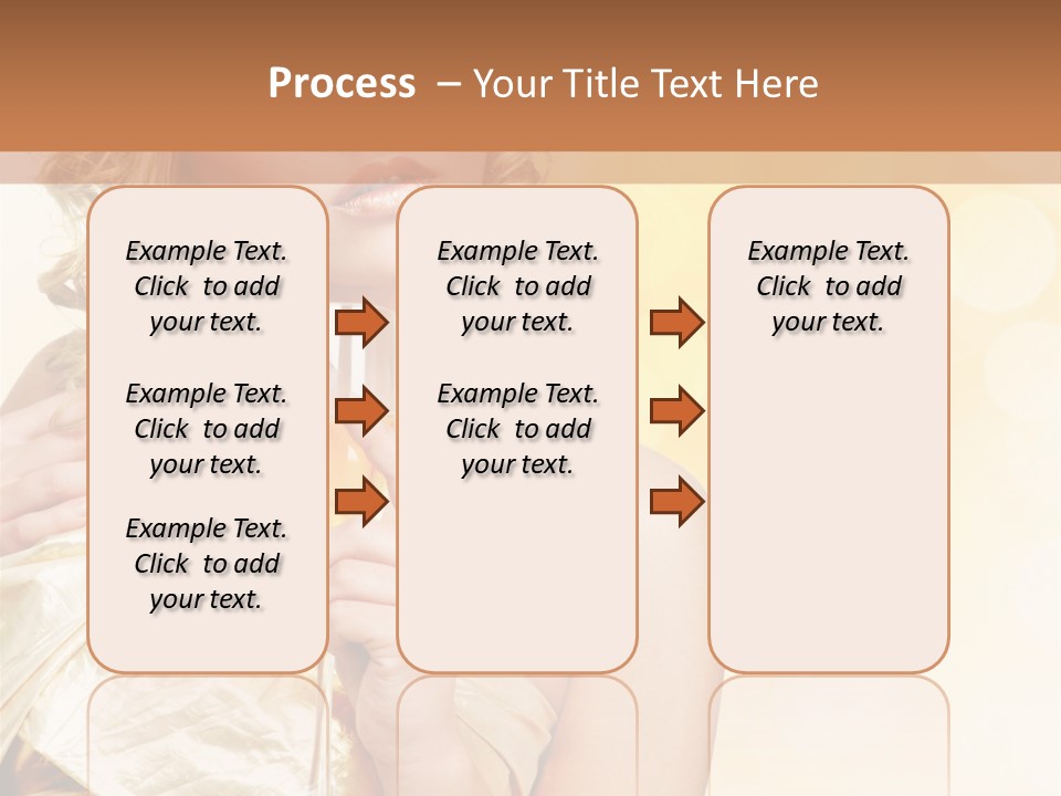 Woman Champagne PowerPoint Template