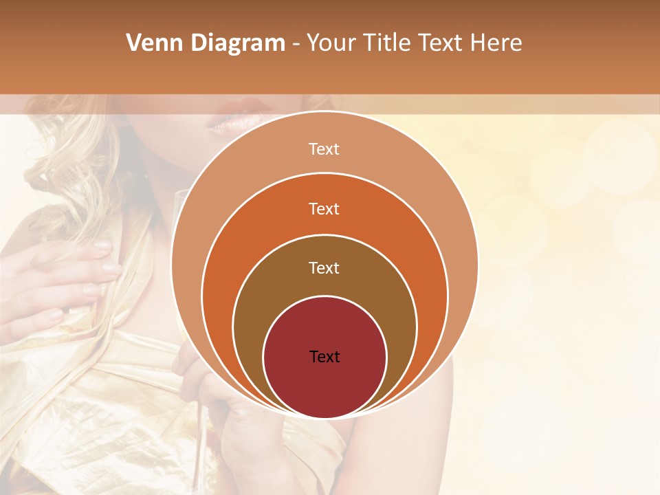 Woman Champagne PowerPoint Template