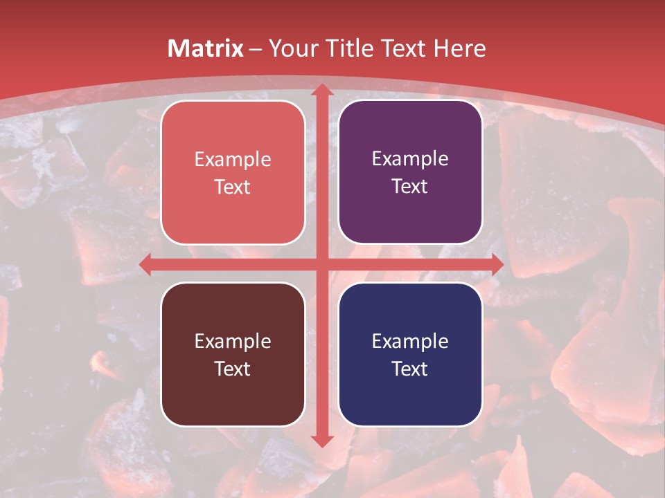 Fire Glowing Campfire PowerPoint Template